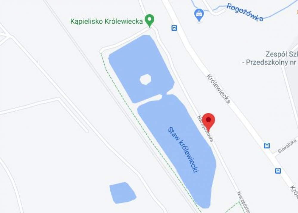 Polna droga prowadząca do kąpieliska na Maślicach zostanie zamknięta dla samochodów - fot. Google Maps