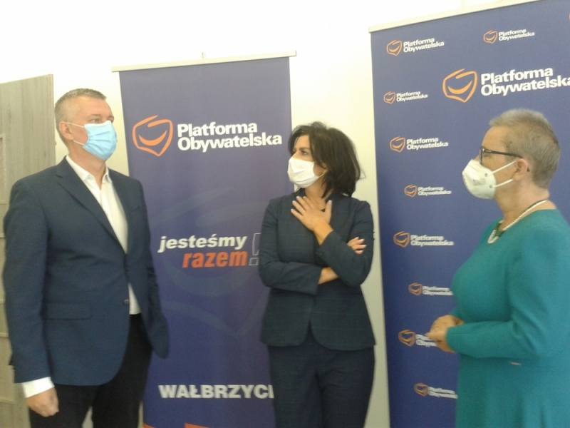 Biuro Platformy Obywatelskiej w Wałbrzychu zmieniło siedzibę - Fot. Barbara Szeligowska