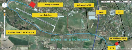 Nowa linia kolejowa w mieście (Mapka) - http://www.dolnyslask.pl