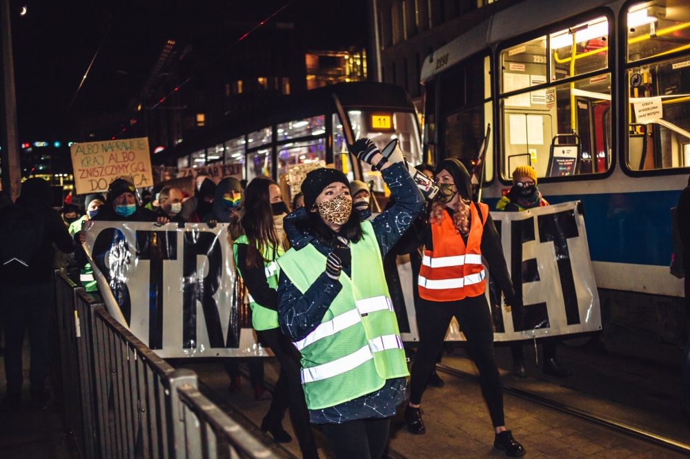 Wrocław: Kolejny marsz przeciwko zaostrzeniu prawa aborcyjnego – fot. Patrycja Dzwonkowska