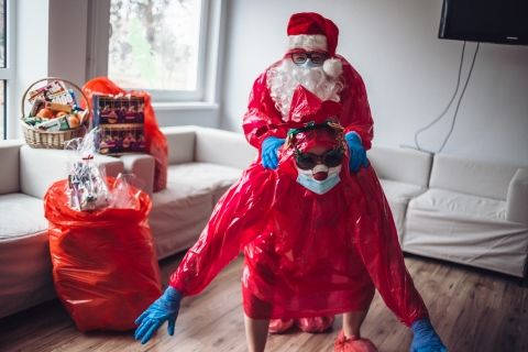 Mikołaj w hospicjum, czyli oryginalne świętowanie w czasach covid-19 [FOTOREPORTAŻ] - 1