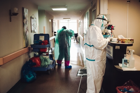 Mikołaj w hospicjum, czyli oryginalne świętowanie w czasach covid-19 [FOTOREPORTAŻ] - 19
