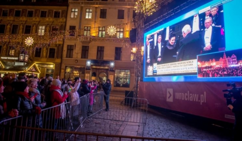 Wrocław świętuje pierwszą rocznicę przyznania nagrody Nobla Oldze Tokarczuk - fot. archiwum radiowroclaw.pl