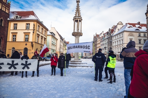 "Solidarnie z mediami". Protest we Wrocławiu - 9