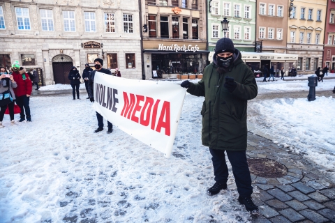 "Solidarnie z mediami". Protest we Wrocławiu - 3