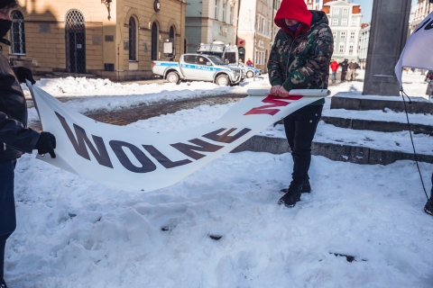 "Solidarnie z mediami". Protest we Wrocławiu - 4