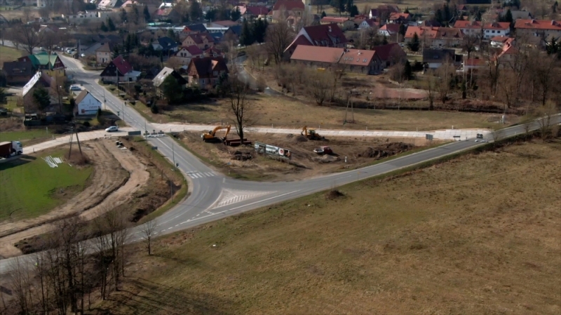 Trwa remont ronda w Podgórzynie. Utrudnienia potrwają do czerwca - fot. Gabriela Stefanowicz