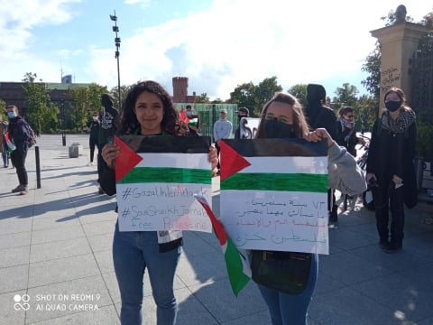 Konflikt w Strefie Gazy: Protest na wrocławskim placu Wolności - 3