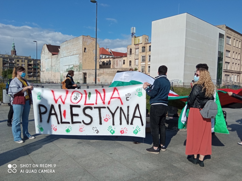 Konflikt w Strefie Gazy: Protest na wrocławskim placu Wolności - Fot. Beata Makowska