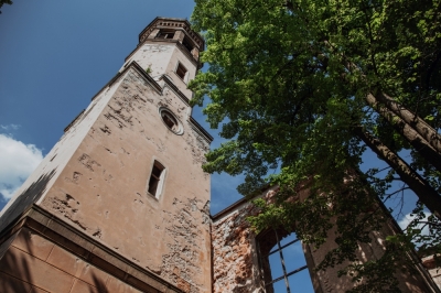 Dawny ewangelicki kościół w Miłkowie [FOTOSPACER]