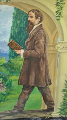 Zamienili obskurne podwórko w ładny skwer. Na malunku, obok postaci historycznych, zmarli w czasie pandemii mieszkańcy - 3