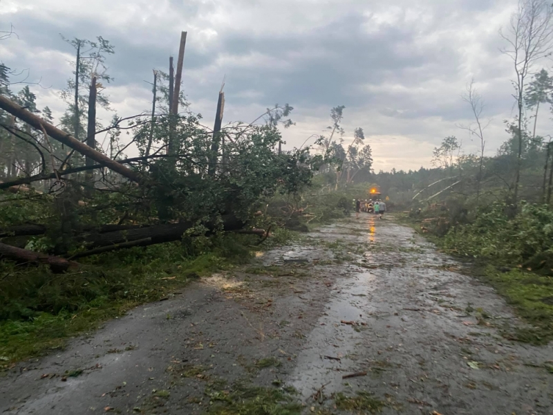 Nawałnica przeszła przez powiat oleśnicki - fot. OSP Twardogóra
