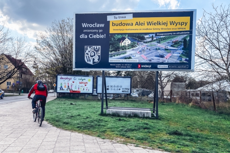 Widać już korytarz, którym przejdzie Aleja Wielkiej Wyspy   - Fot. Patrycja Dzwonkowska