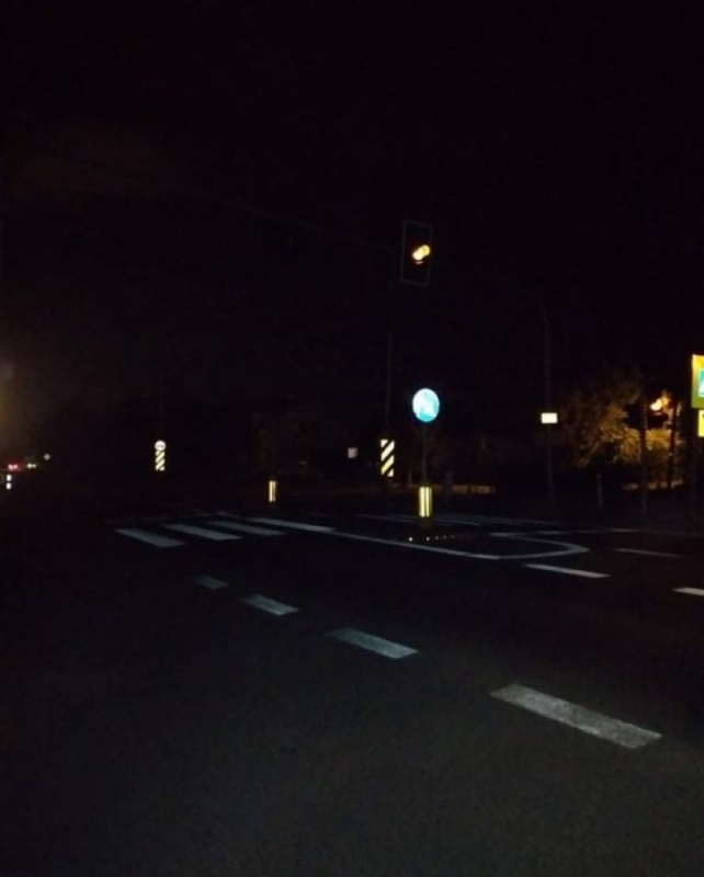 Po naszej interwencji wrócą światła na drogę między Wrocławiem a Siechnicami - fot. Martyna Czerwińska