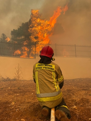 "Było widać, że jesteśmy potrzebni". Dolnośląscy strażacy wrócili z misji w Grecji - 3