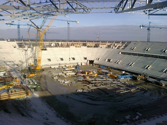 Stadion nabiera kształtów (ZDJĘCIA) - 1