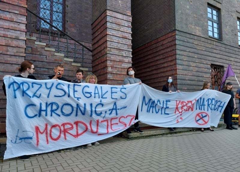 Domagali się dymisji komendanta wojewódzkiego policji   - fot. Beata Makowska