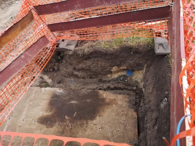 Budowa Alei Wielkiej Wyspy wstrzymana - podczas prac odnaleziono ludzkie szczątki