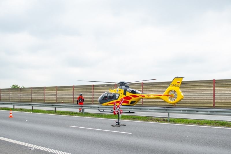 Wypadek na A4. Lądował śmigłowiec LPR, jedna osoba nie żyje - fot. archiwum radiowroclaw.pl/zdjęcie ilustracyjne