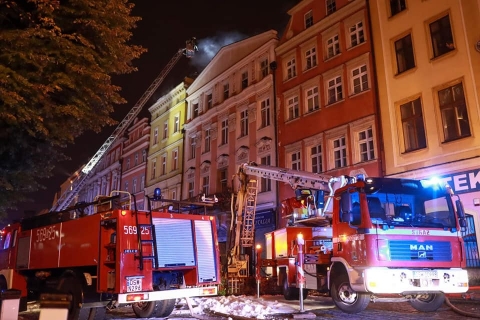Pożar kamienicy w centrum Świdnicy [AKTUALIZACJA] - 2