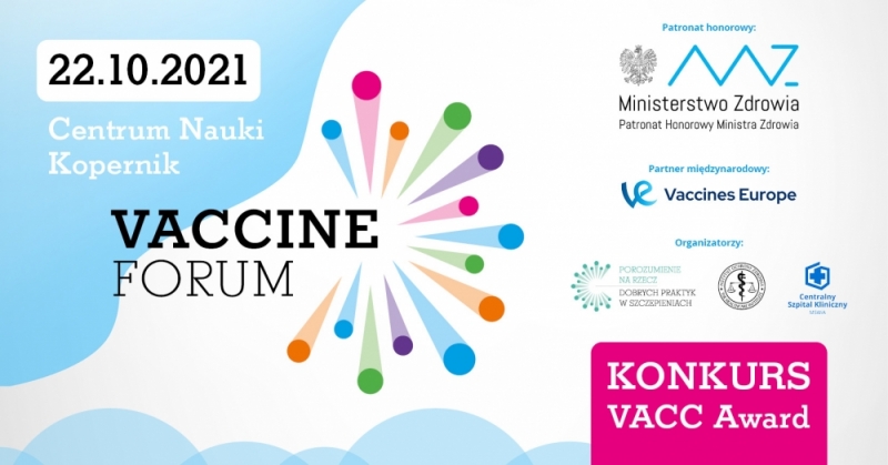 VACCINE FORUM. 22 października w Centrum Nauki Kopernik - fot. mat. prasowe