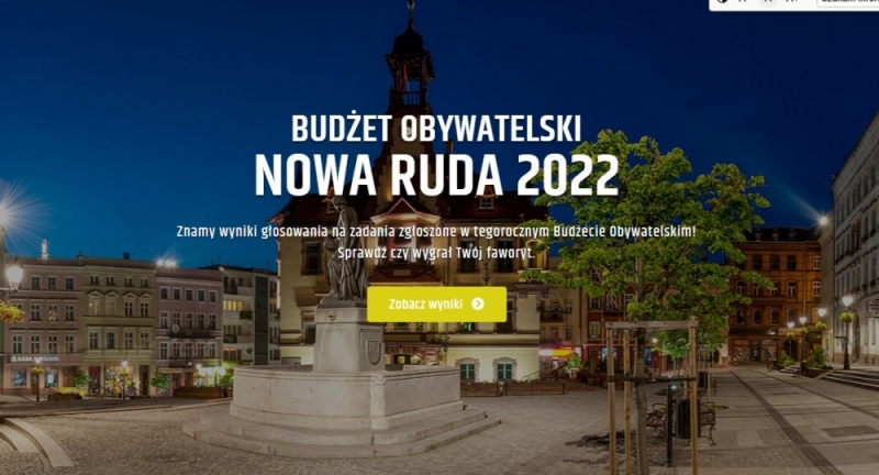 Budżet Obywatelski w Nowej Rudzie. Mieszkańcy wybrali projekty - materiały prasowe