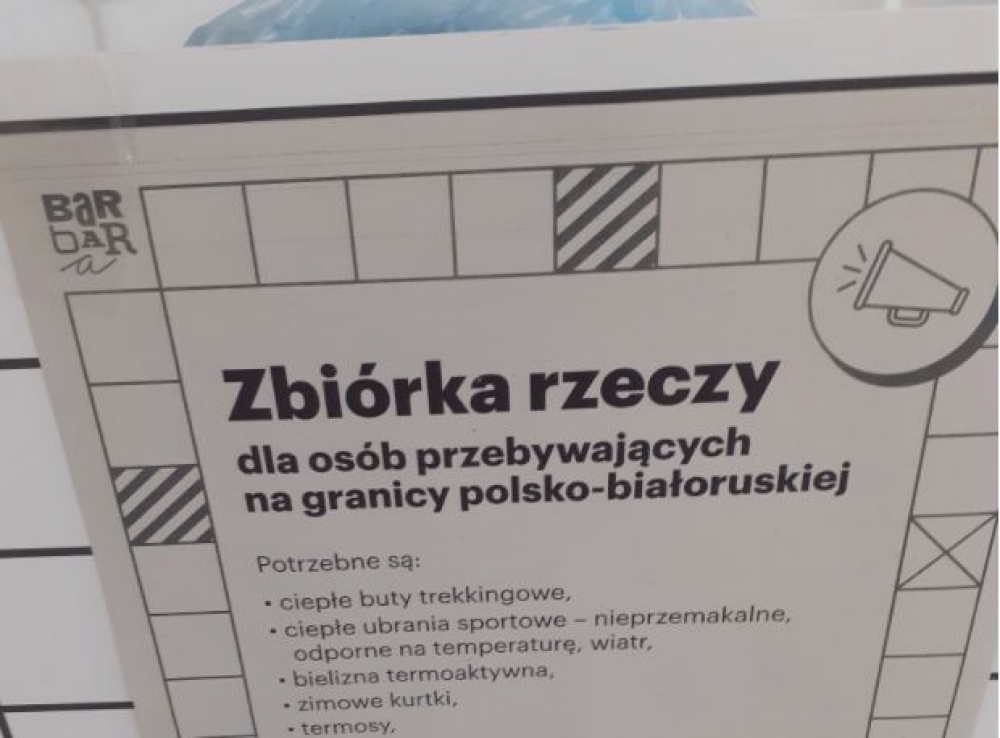 Organizują zbiórkę na rzecz migrantów na polsko - białoruskiej granicy - fot. Elżbieta Osowicz