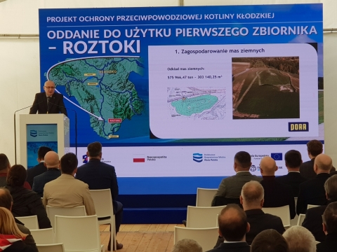 Pierwszy zbiornik przeciwpowodziowy na Ziemi Kłodzkiej już działa - 7
