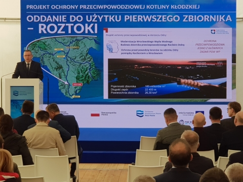 Pierwszy zbiornik przeciwpowodziowy na Ziemi Kłodzkiej już działa - 0
