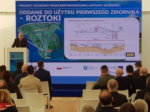 Pierwszy zbiornik przeciwpowodziowy na Ziemi Kłodzkiej już działa - 1