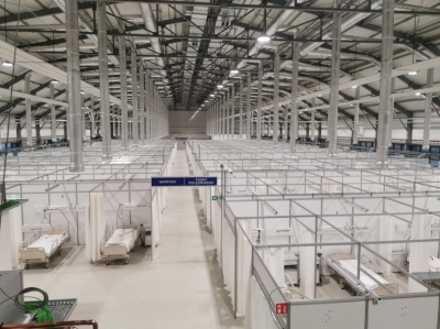Szpital tymczasowy przyjmie w czwartek pierwszych pacjent&oacute;w z COVID-19