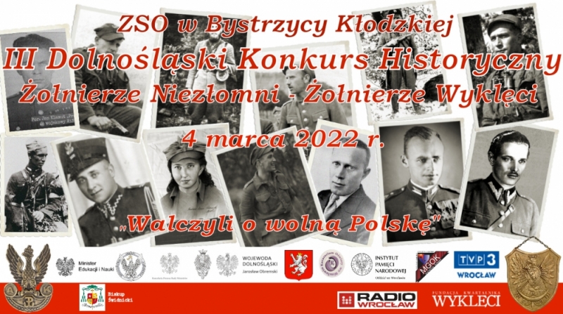 Konkurs historyczny poświęcony pamięci Żołnierzy Wyklętych - fot. mat. prasowe