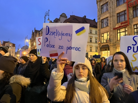 Mieszkańcy Wrocławia i Polkowic znów solidarni z Ukrainą - 5