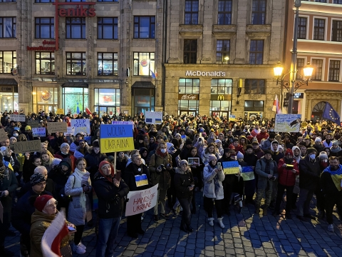 Mieszkańcy Wrocławia i Polkowic znów solidarni z Ukrainą - 7