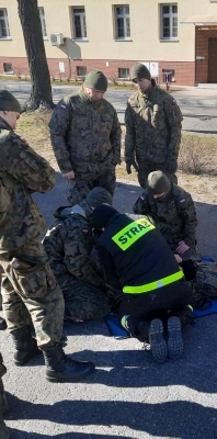 Ćwiczenia 16. Dolnośląskiej Brygady Obrony Terytorialnej z Państwową Strażą Pożarną - 1