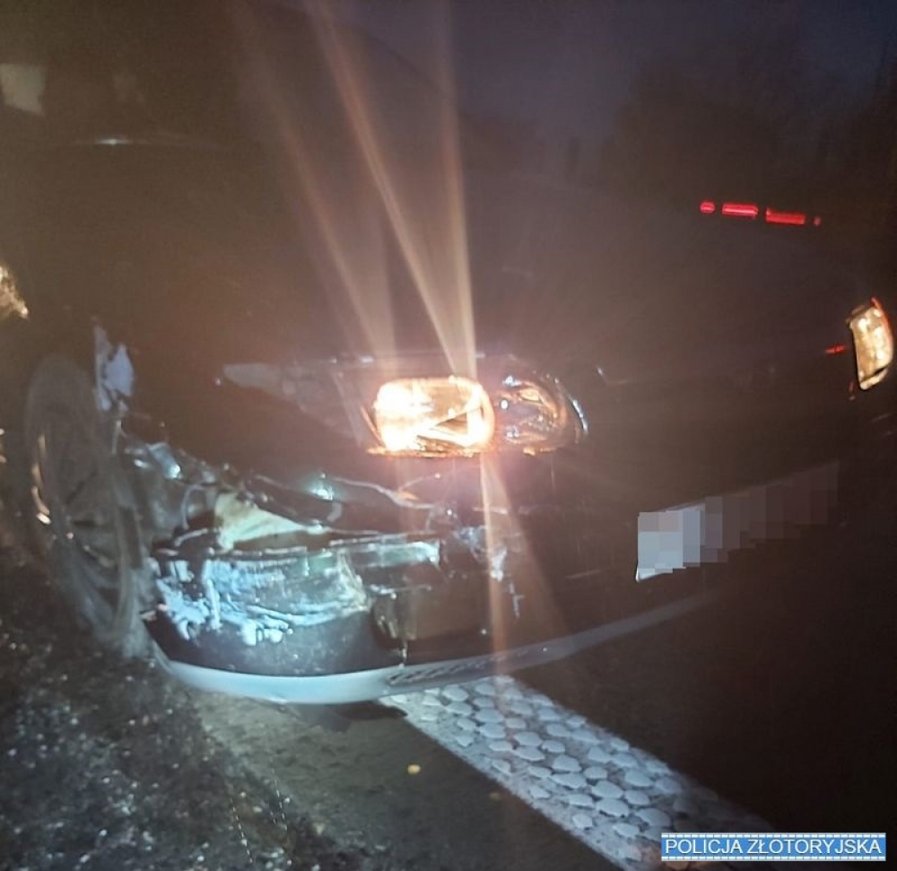 Sprawca kolizji na autostradzie A4 miał 3 promile alkoholu - fot. Policja