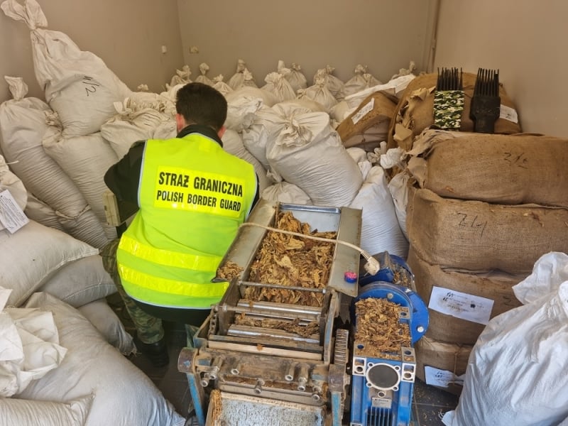 Strażnicy graniczni przejęli 1,5 tony nielegalnego tytoniu - fot. mat. prasowe