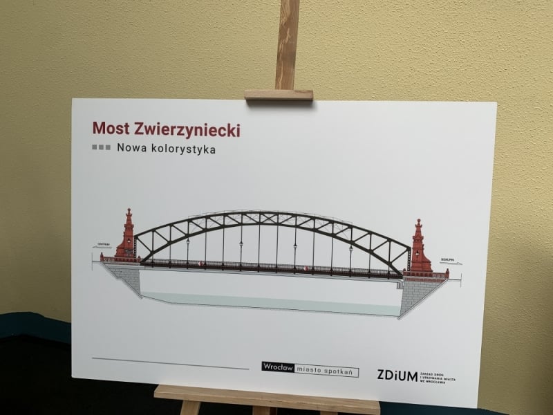 Most Zwierzyniecki będzie... oliwkowy - fot. Piotr Osowicz