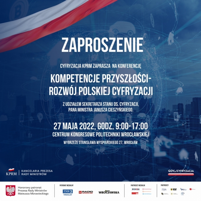 Konferencja: Kompetencje przyszłości – rozwój polskiej cyfryzacji - fot. mat. prasowe