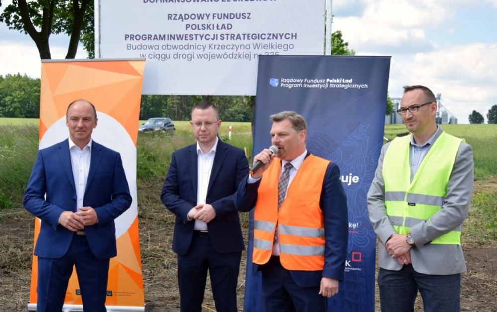 Obwodnica Krzeczyna Wielkiego. Pierwsza łopata wbita - fot. materiały prasowe