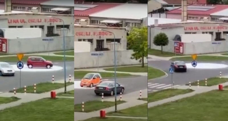 Problemy kierowców z nowym rondem w Strzelinie [WIDEO] - fot. Strzelin 998