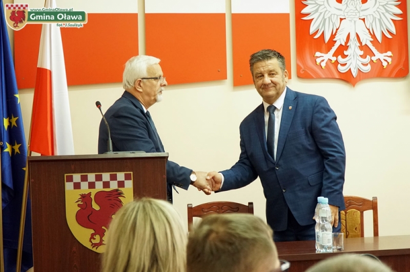 Pożegnanie p.o. wójta w Oławie - fot. Gmina Oława