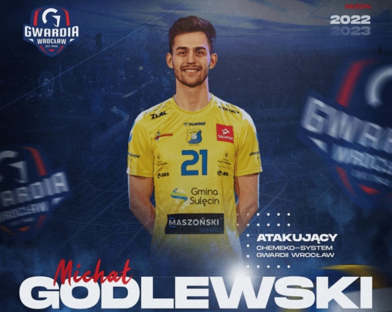 Michał Godlewski uzupełnia skład zespołu Gwardii - fot. gwardiawroclaw.pl