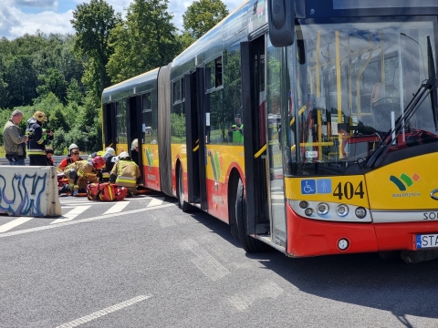 Straż Pożarna ćwiczyła na Zachodniej Obwodnicy Wałbrzycha (ZDJĘCIA) - 14