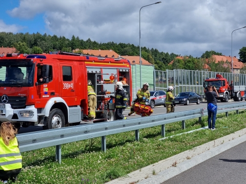 Straż Pożarna ćwiczyła na Zachodniej Obwodnicy Wałbrzycha (ZDJĘCIA) - 9
