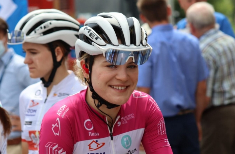 Daria Pikulik wciąż w czołówce kolarskiego Baloise Ladies Tour  - fot. mat. prasowe/ATOM Deweloper Posciellux.pl Wrocław