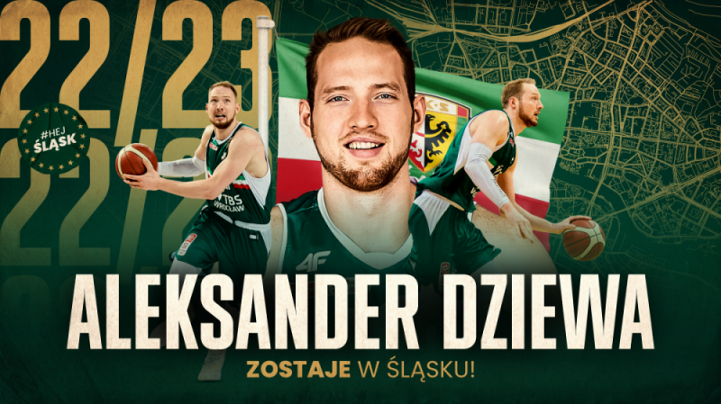 Aleksander Dziewa zostaje w Śląsku! - fot. wks-slask.eu