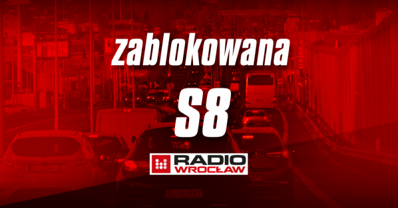 Wypadek na S8. Droga zablokowana - fot. RW