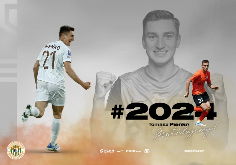 Tomasz Pieńko na dłużej w Zagłębiu - fot. zaglebie.com