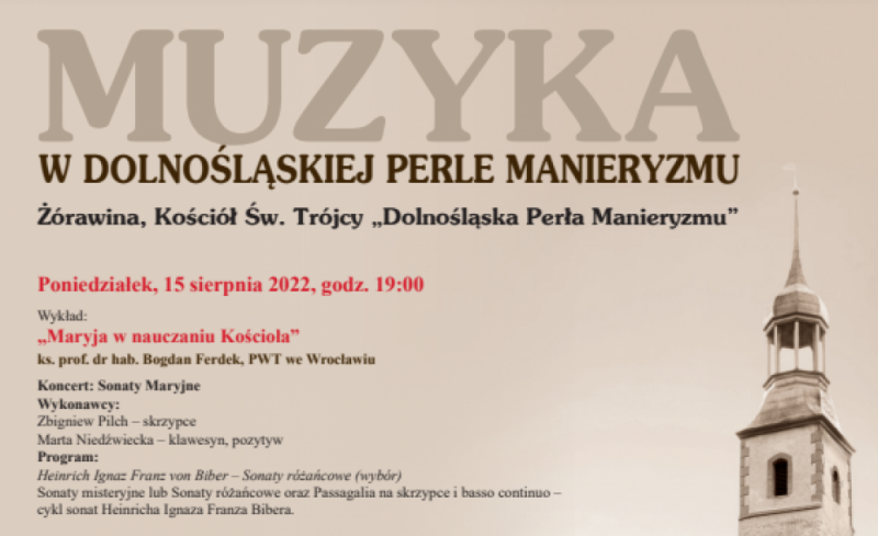 Muzyka w dolnośląskiej perle manieryzmu - mat. organizatora